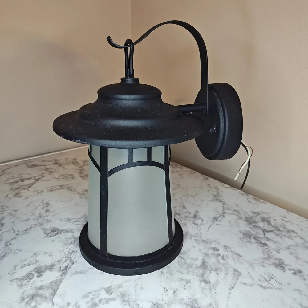 Outdoor Wall Lantern Elegant Black